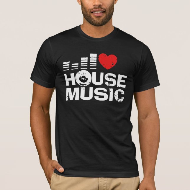 I Kärlek House Music T-shirt (Framsida)