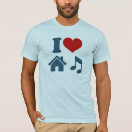 I Kärlek House Music T-Shirt | Dance Ibiza DJ Gift