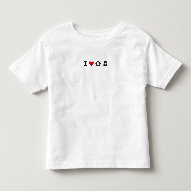 I Kärlek House Music - T Shirt Småbarn (Framsida)