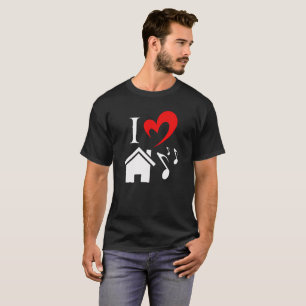 I Kärlek House Music Valentines day T Shirt
