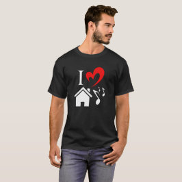 I Kärlek House Music Valentines day T Shirt