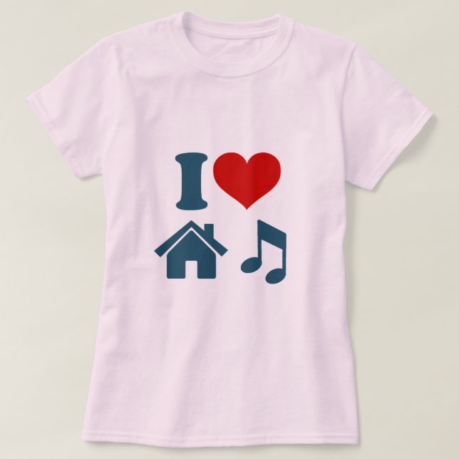 I Kärlek House Music Women's T-Shirt (Design framsida)