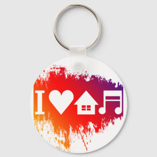 I kärlek house musik nyckelring