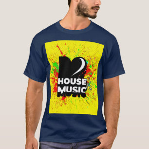 I kärlek house musik t shirt