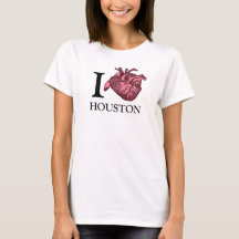 I Kärlek Houston anatomiskt korrekt t-shirt för hj