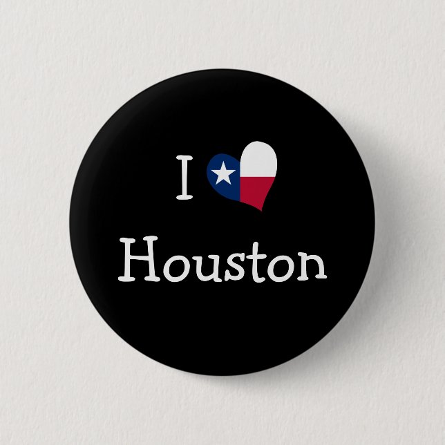 I Kärlek Houston Button Knapp (Framsida)