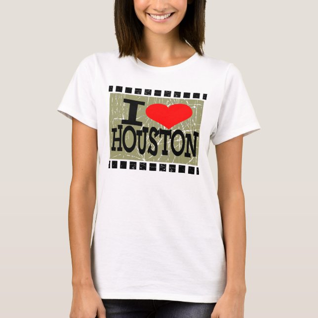 I kärlek Houston Tee Shirt (Framsida)