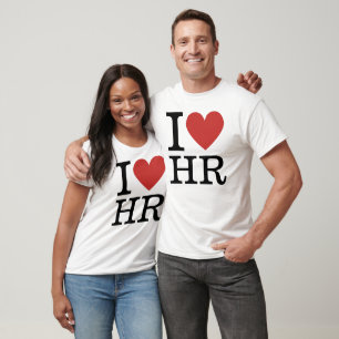 I ❤️ KÄRLEK HR ANPASSNINGSBAR T SHIRT