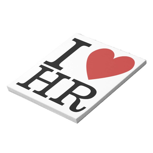 I ❤️ Kärlek HR Anteckningsblock - HR-avdelningen (Roterad)