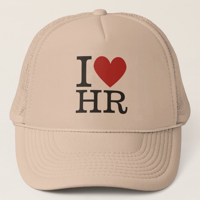 I ❤️ Kärlek HR (HR-avdelningen) ANPASSADE Keps (Framsida)