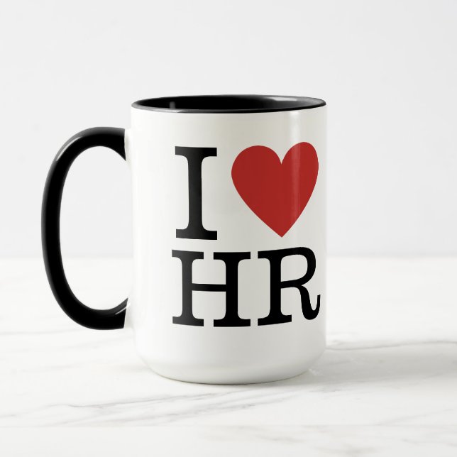 I ❤️ Kärlek HR (HR-avdelningen) Mugg (Vänster)