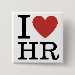 I ❤️ Kärlek HR - HR-avdelningen - PIN-knapp Knapp