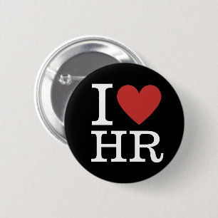 I ❤️ Kärlek HR - HR-avdelningen - PIN-knapp Knapp