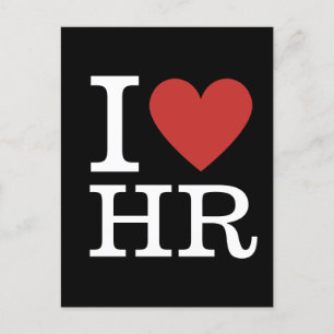 I ❤️ Kärlek HR - HR Department - Greeting Card Helg Vykort
