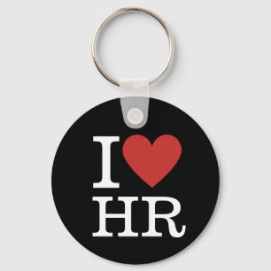 I ❤️ Kärlek HR Keychain, avdelningen för mänskliga Nyckelring