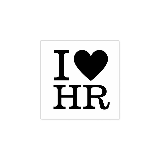 I ❤️ Kärlek HR - Personalavdelningen Stämpel (Tryck)