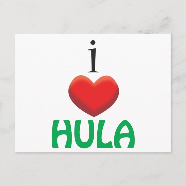 I KÄRLEK HULA VYKORT (Framsida)