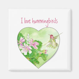 I kärlek Hummingbird, fågelinsamling Magnet