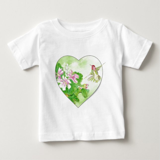 I kärlek Hummingbird, fågelinsamling T-shirt (Framsida)