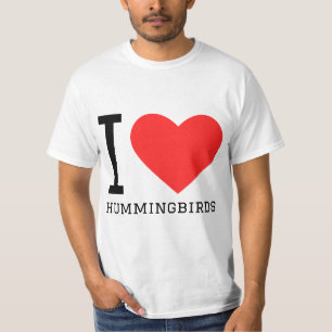 I kärlek hummingbird t shirt