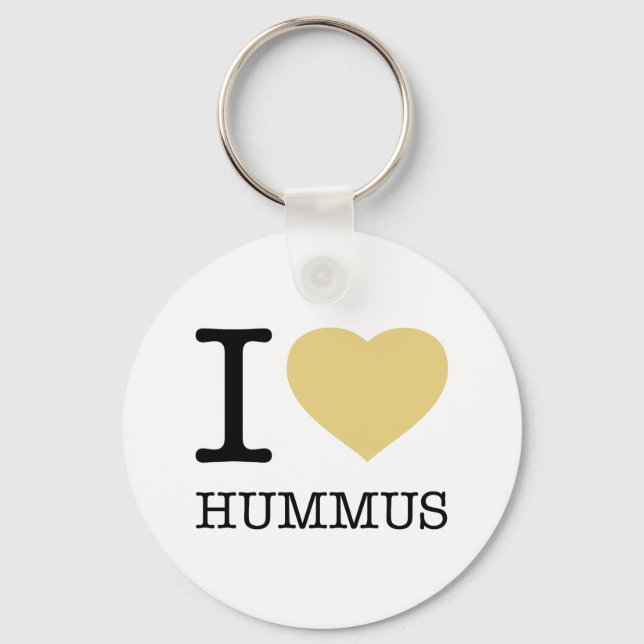 I KÄRLEK HUMMUS NYCKELRING (Framsida)