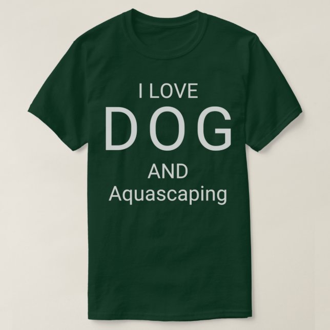 I KÄRLEK HUND OCH VATTENLEVANDE T SHIRT (Design framsida)