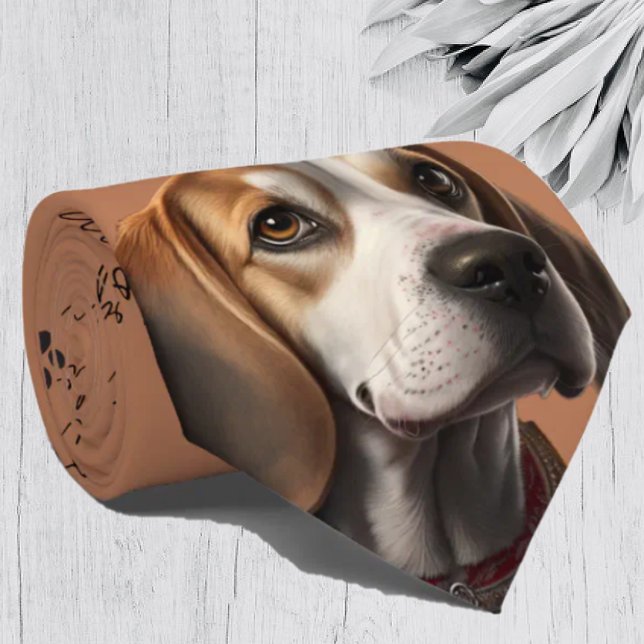 I Kärlek Hundar Beagle Neck Tie Slips (Skapare uppladdad)
