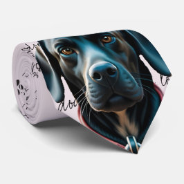 I Kärlek Hundar Black Labrador Neck Tie Slips