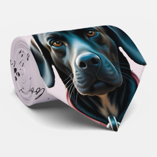 I Kärlek Hundar Black Labrador Neck Tie Slips