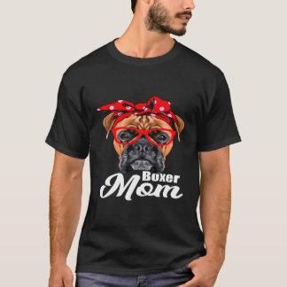 I Kärlek Hundar Boxer Mamma T Shirt