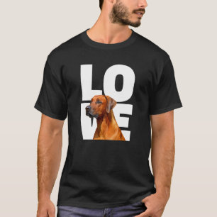 I Kärlek Hundar Cute Rhodesian Ridgeback T Shirt