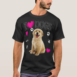 I Kärlek Hundar Golden Labrador hämtar jag skjorta T Shirt