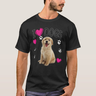 I Kärlek Hundar - Golden Labrador-hämtare T Shirt