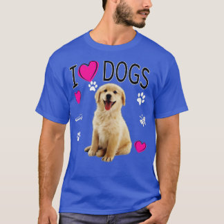 I Kärlek Hundar - Golden Labrador-hämtning t Shirt