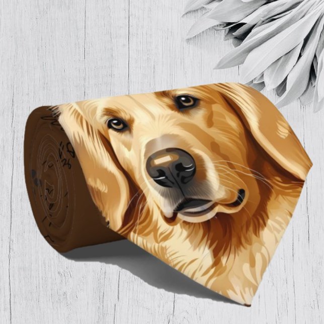 I Kärlek Hundar Golden Retriever Labrador Neck Tie Slips (Skapare uppladdad)