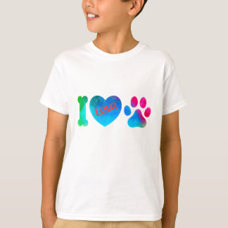 "I Kärlek Hundar" Kids and Youth T Shirt, Shirt