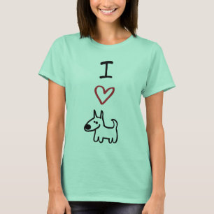 "I Kärlek Hundar" Ringer Tee
