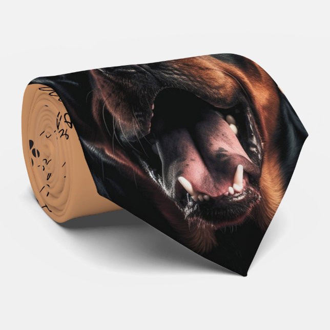 I Kärlek Hundar Rottweiler Neck Tie Slips (Rullad)