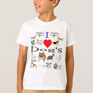 i kärlek Hund's Tee Shirt