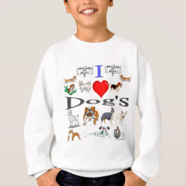 i kärlek Hund's Tröja