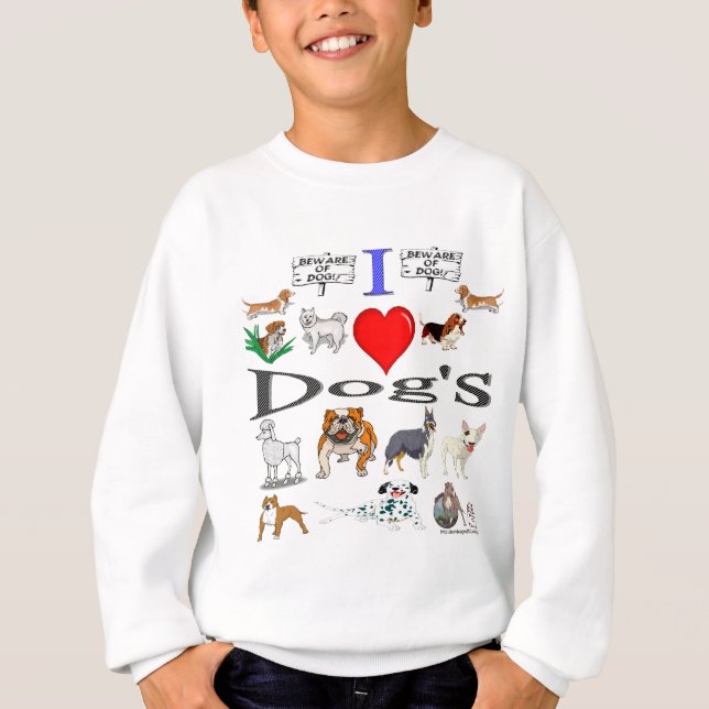 i kärlek Hund's Tröja (Framsida)