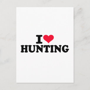 I kärlek Hunting Vykort