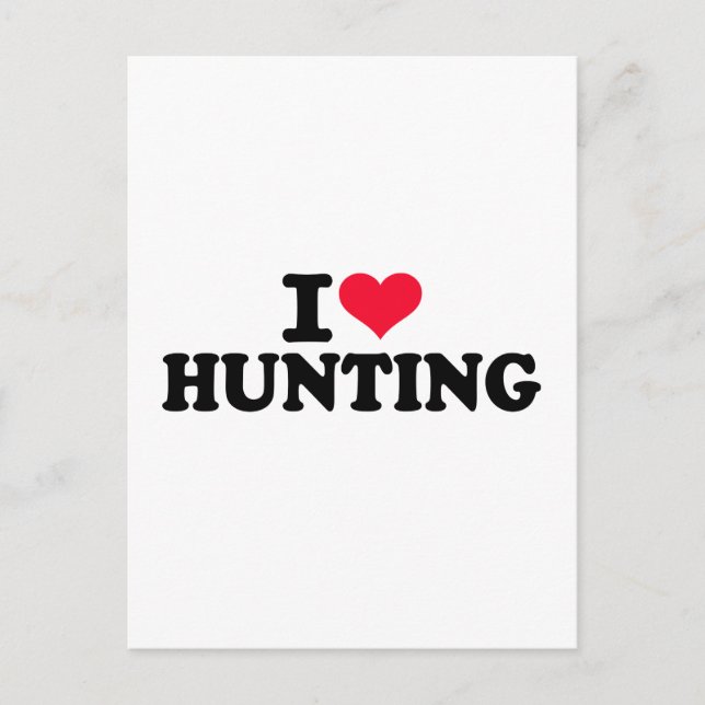 I kärlek Hunting Vykort (Framsida)