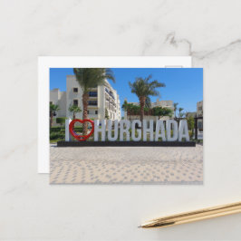 I kärlek Hurghada Egypten Vacation Souvenir Photo Vykort