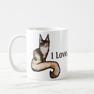 I Kärlek huvudlejkottar Katt Art Maine Coon Cats C Kaffemugg