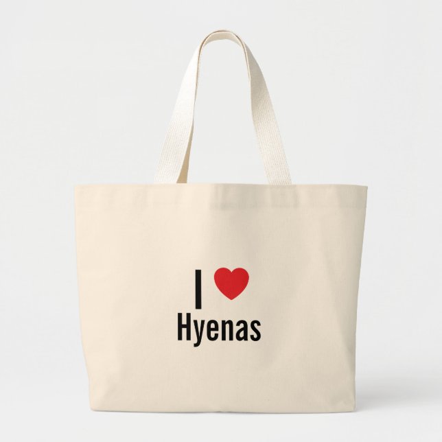 I kärlek Hyenas Jumbo Tygkasse (Framsidan)