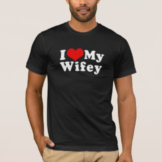 I Kärlek (I Heart) Min fru Alla hjärtans dag Tee Shirt