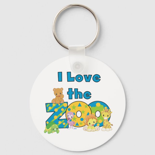 I Kärlek i Zoo Keychain Nyckelring (Framsida)