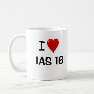 I Kärlek IAS 16 Egendom Plant Equipment Accounting Kaffemugg
