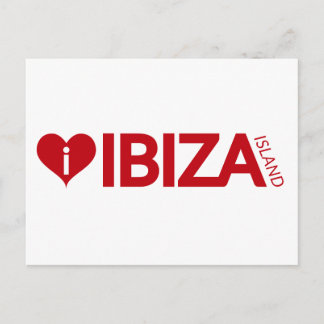 i Kärlek Ibiza Island Original Officiella souvenir Vykort